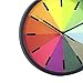Foxtop 10 inch Modern Colorful Silent Wall Clock for Living Room Bedroom Classroom Home Wall Decoration, Stylish for Easy Reading Non-ticking Wall Clock,Kids Rainbow Color Clock (Black-1)