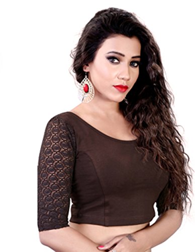 Fressia fabrics readymade free size saree blouse for wo…