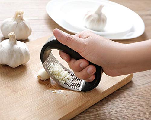 image for HOXHA Garlic Press Squeezer, Stainless Steel Mincer Ginger Crusher Pee