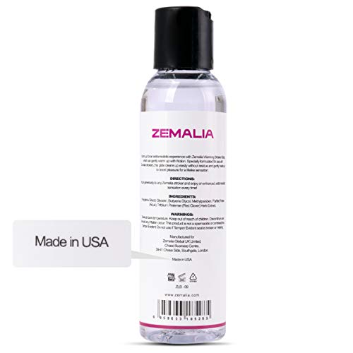 ZEMALIA Lube for Women Water Based Lubricant Personal Lubricants Warming Glide Suitable for Sensitive Skin Made in USA 4.5OZ - Thumbnail 6