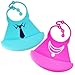 Cute Baby Bibs - Silicone with Crumb Catcher - Little Prince in Blue