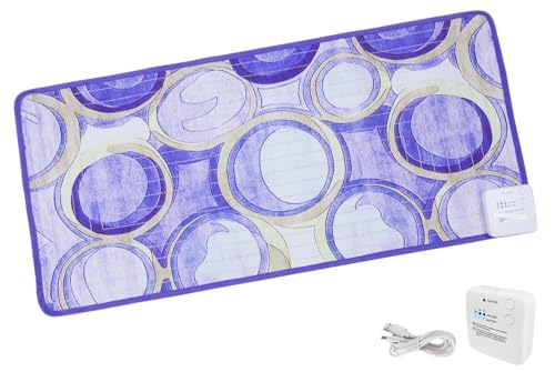 Photo 1 of DOGNESS Rechargeable Pet Shock Mat, 31"x15" Safe Cat Repellent Mat Electronic Training Pads Keep Dogs and Cats Off Couch, Bed, Indoor Cat Deterrent Mat (Purple Circle)