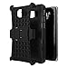 Lookatool For Samsung Galaxy NOTE 5 Shockproof Armor Full Body Protective Case with Kickstand Case Cover Skin (Black)