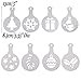 Buytra 60 Pack Barista Coffee Stencils Latte Art Stencils Cappuccino Stencils Templates for Coffee Decorating, Cookie Icing, Cake, Cupcake Decor | Food Grade PP, Easy to Clean, Various Patterns