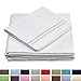 Cosy House Collection Everyday 1500 Series Bed Sheet Set - Ultra Soft & Cool Hotel Bedding - Deep Pocket - Wrinkle, Stain and Fade Resistant - 4 Piece Set (Cal King, White)