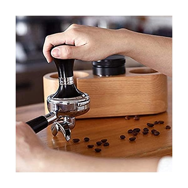CLQ Barista Wiederverwendbarer Holzkaffee Barista Ständer Für Kaffee Espresso Base Maker Zubehör Set Von – Bild 5