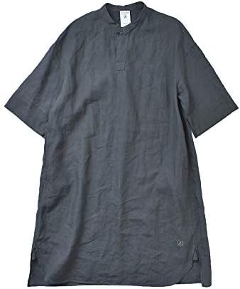 Amazon Co Jp オーチバル オーシバル Orcival リネンスキッパーワイドシャツワンピース 1 チャコール Col 126 Rc 3705ylm 1 126 Charcoal 服 ファッション小物