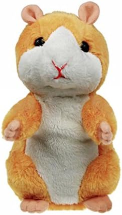 Hamster Mouse Toys Kingha Adorable Mimicry Pet Speak Talking Record Plush Kids Toys (Khaki)