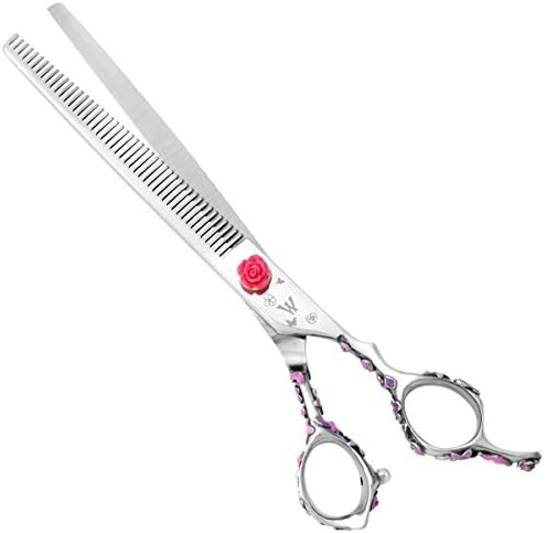 Washi Grooming - Pink Rosebud 48 Tooth 8” Thinning &amp; Texturizing Pet Shear