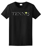 Tennis Word Collage Tennis Gift Ladies T-Shirt