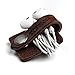 TOPHOME Cord Organizer Earbud Holders Earphone Wrap Earphones Organizer Headset Headphone Earphone Wrap Winder Cord Manager Cable Winder with Genuine Leather Handmade(Brown,1 Piece)