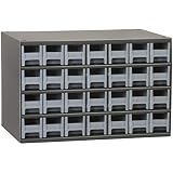 Akro-Mils Steel Garage Storage Cabinet, Small Parts Organizer Metal Cabinet for Hardware, Nails, Screws, Bolts, Nuts, and More, 17