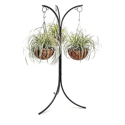 Falak Iron Indoor/Outdoor Flower Pot/Plant Stand for Home Garden or Balcony Decor || 50 INCH ( Black )