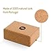 Lotuscrafts Yoga Block Cork Supra Grip – Ecologically Manufactured – 100% Natural Cork from Portugal – Yoga Brick – Cork Yoga and Pilates Block – Essential Yoga Equipment – Support Yoga Posesthumb 1