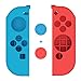 Mothca Joy-Con Gel Guards with Thumb Grip Caps, Protective Skin Anti-Slip Lightweight Comfort Blue and Red for Nintendo Switch