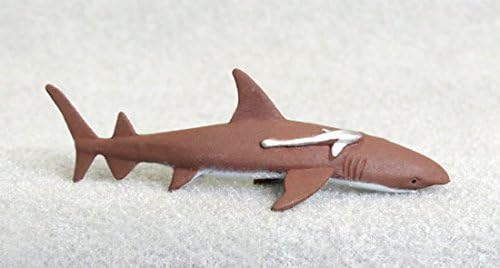 Collectible Wildlife Gifts Lemon Shark, with 2 Remora Fish Attached, Very Nice Plastic Replica 3" - F238 B76