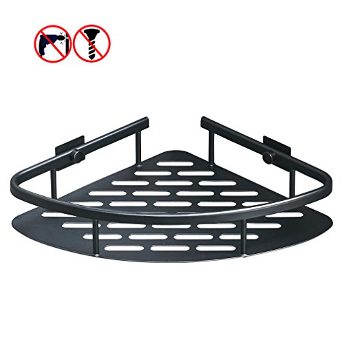Besy floating bathroom shelf durable aluminum 1 tier sh…