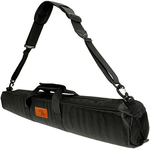 Optix Pro 80cm Padded Travel Carrying Bag with Shoulder Strap for Tripods - Black