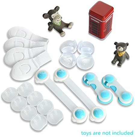 Baby Safety Proofing Kit|Drawer Locks&amp;Table Corners&amp;Door Stops &amp;Ac Plug Socket Covers|Baby Shower Gifts|Baby Registry Gifts|Pack 1