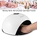 Beyooda Nail Lamp Professional LED UV Nail Dryer for Gel Polish, Smart Auto-sensing with 4 Timer Setting, LCD Display, Memory and Pause Timer Function, White