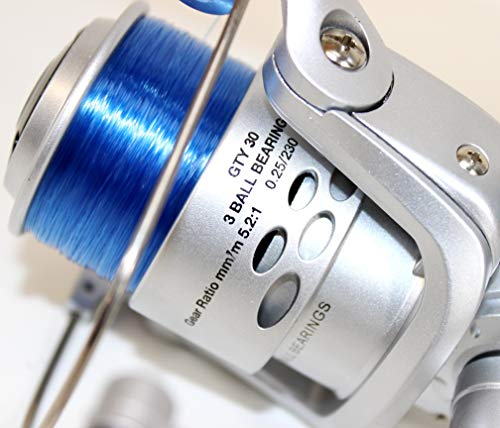 Vario Universal ANGELSET Rotauge Barsch Forelle | Teleskop- Rute 2,40m + Angel- Rolle + Angelzubehörbox + Rutentasche – Bild 7