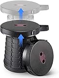 GtTech Folding Stool Portable Folding Camping Stool Retractable Adjustable Plastic Step Stool for Picnics Camping Fishing Hiking BBQ Item Weight 1.25Kg/2.8Lbs Kids Adult Black