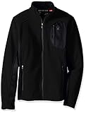 Spyder Men's Bandit Full Zip Light Weight Stryke Fleece Jacket, X-Large, Black/Polar