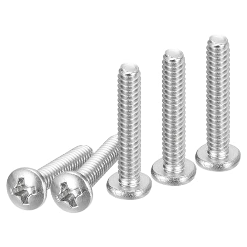 DTGN #6-32x3/4 Pan Head Machine Screws, 100Pcs 304 Stainless Steel, Phillips Drive, UNC Full Thread, Bright Finish, Screws Bolts Kit at Amazon