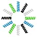 Cable Protector, DYIXIN 12 Pcs Cable Saver Flexible Silicone Spiral USB Cord Protector Compatible for All Phones/Headphone/Computer Cables, etc.(4 Colors)