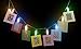 Katia 2 Meter LED String Lights with 20 Photo Clips Using AA Batteries as Energy Sources, Perfect for Hanging Picture/Instant Camera Film/Artwork/Notes (Colorful)