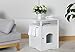 Merry Pet Cat Washroom/Night Stand Pet House, White