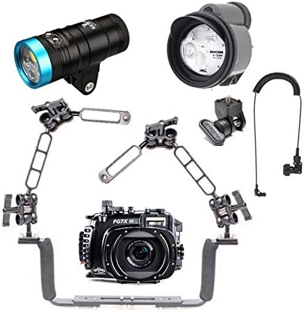 Fantasea Underwater Housing for Canon G7X III w/Inon Z-330 & Kraken Hydra 3500S+