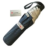 Salzmann Compact Travel Umbrella, made with 3M Scotchlite, Navy