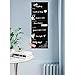 Wallies Vinyl Wall Decals, Peel and Stick Weekly Calendar Chalkboard Wall Decal, 9'' x 25''