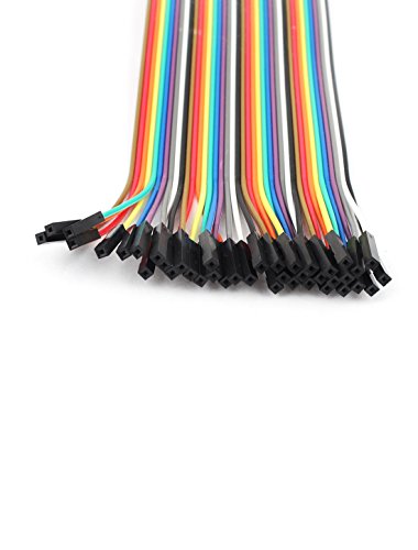 uxcell a14112800ux0325 40 Piece 1P-1P Female Breadboard Jumper Cable Wire 20cm