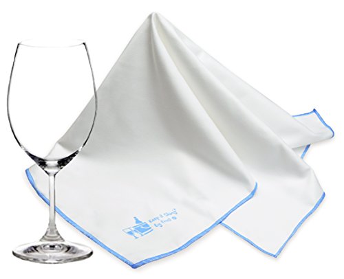 Oversized XXL Glass Cleaner Cloth (2-Pack) by Trendy Bartender - 25x20 inches High Performance Cleaner Cloth for High Absorption! [NEW IMPROVED VERSION AVAILABLE, SEE BELOW]