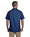 Harriton mens Barbados Textured Camp Shirt(M560)-POOL BLUE-XL