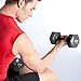 SPRI Dumbbells Hand Weights Set of 2-8 lb Vinyl Coated Exercise & Fitness Dumbbell for Home Gym Equipment Workouts Strength Training Free Weights for Women, Men (Black)