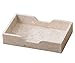 Creative Home Natural Champagne Marble Rectangular Guest Towel Organizer Tray, 9.5