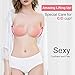 BBDINO Invisible Breast Lift Pasties, Silicone Invisible Lift Up Bra, Adhesive Nippleless Covers Extra Thin & Soft 4.7 Inches Skin Color