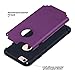 ULAK iPhone 6S Case, iPhone 6 Case, Slim Fit Dual Layer Soft Silicone & Hard Back Cover Bumper Protective Shock-Absorption & Anti-Scratch Case for Apple iPhone 6/6S 4.7 inch, Purple