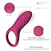 IMO Full Silicone Vibrating Cock Ring – Waterproof Rechargeable Penis Ring Vibrator – Sex Toy for Male or Couples (Wine Red)thumb 2