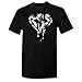 White Camo Melting Crying Diamond Men's T-Shirt Quality Tee Black Large