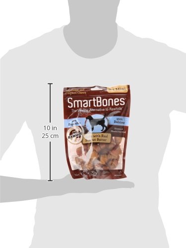 SMARTBONES PEANUT BUTTER DOG CHEW, MINI, 24 PIECES/PACK
