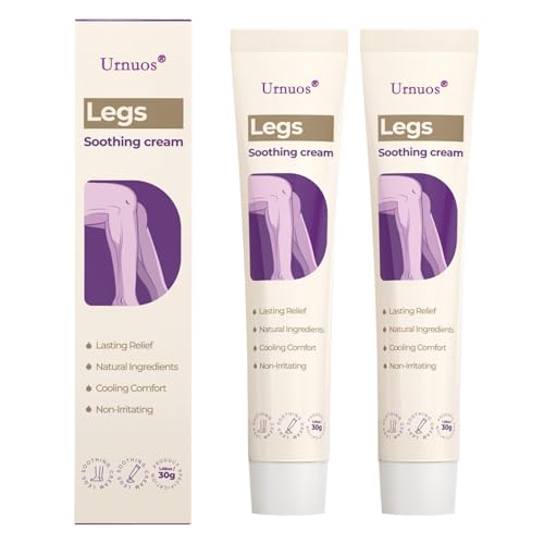 Urnuos Soothing Leg Cream – Varicose & Spider Veins Relief, Cooling Gel for Leg Pressure & Discomfort, Natural Plant-Based Formula, 1.06 OZ (2)