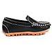 Femizee Toddler Boys Girls Loafers Shoes Casual Moccasin Slip On Dress Wedding Shoes for Kids,Black,1301 CN 28