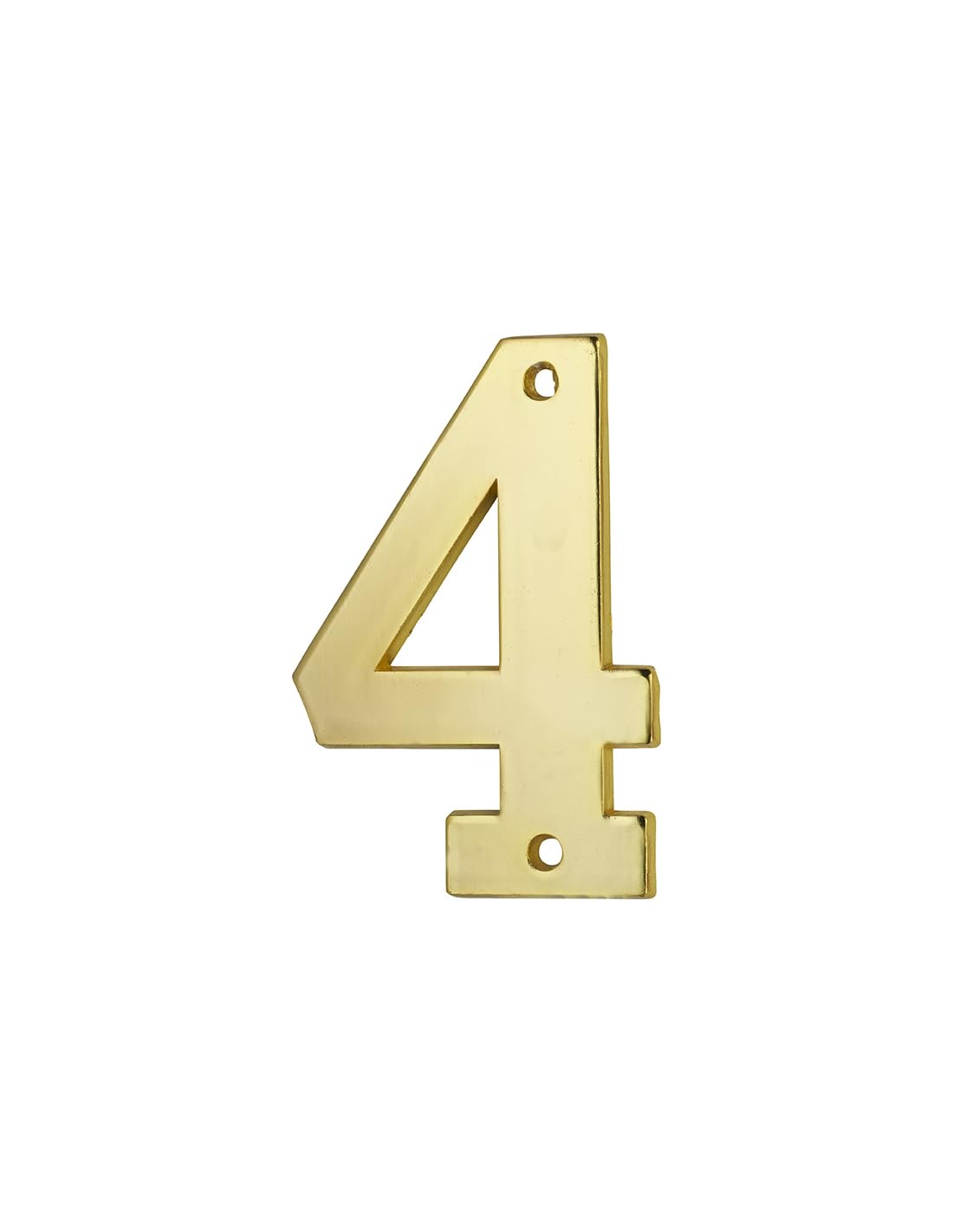 THIRARD FABRICANT DE SECURITE DEPUIS 2064 Thirard 00967194 Height 51 mm Screw-On Wall Plate with Number 4 Accessories Door Equipment for Indoor or Outdoor Use, Grey Aluminium