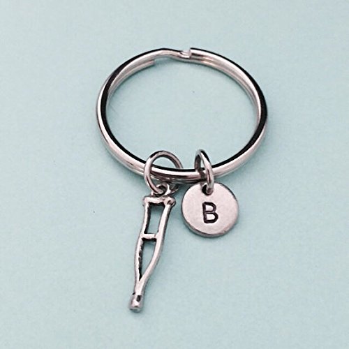 Amazon Com Crutch Keychain Crutch Charm Medical Keychain