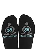 Toe Talk NAMASTE Non Slip Grip Socks for Pilates Yoga Barre Tai Chi Dance Meditation & Mindful Living