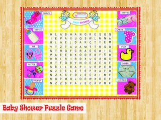 baby shower puzzle